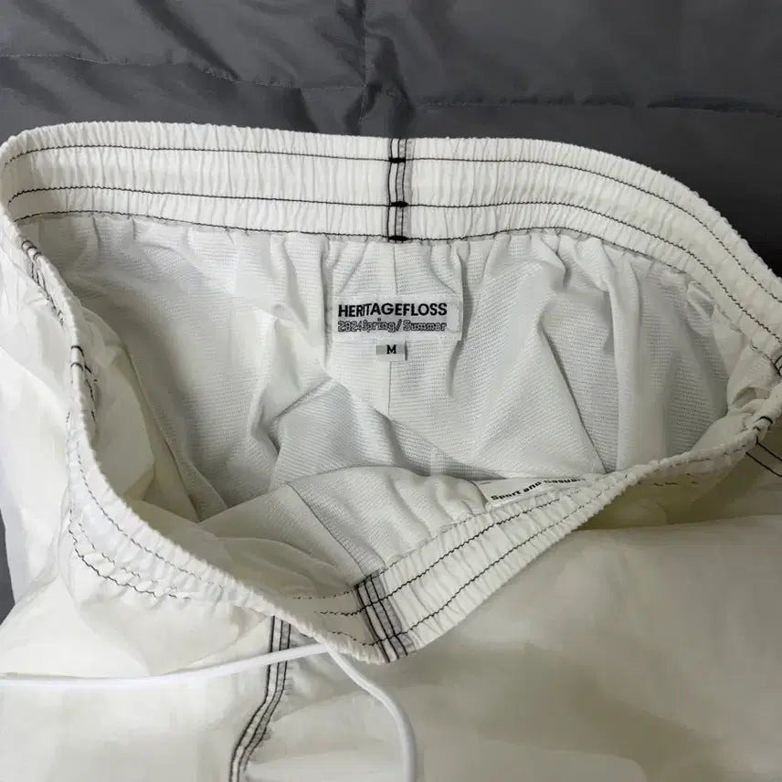 [BUNJANG] HeritageFloss Nylon Shorts White M / 31일까지 할인) 헤리티지플로스 나일론 쇼츠 화이트 M