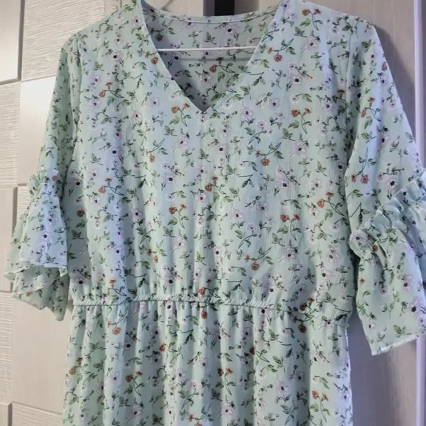 [BUNJANG] Chiffon Ruffle Long Dress / 쉬폰 캉캉  롱원피스