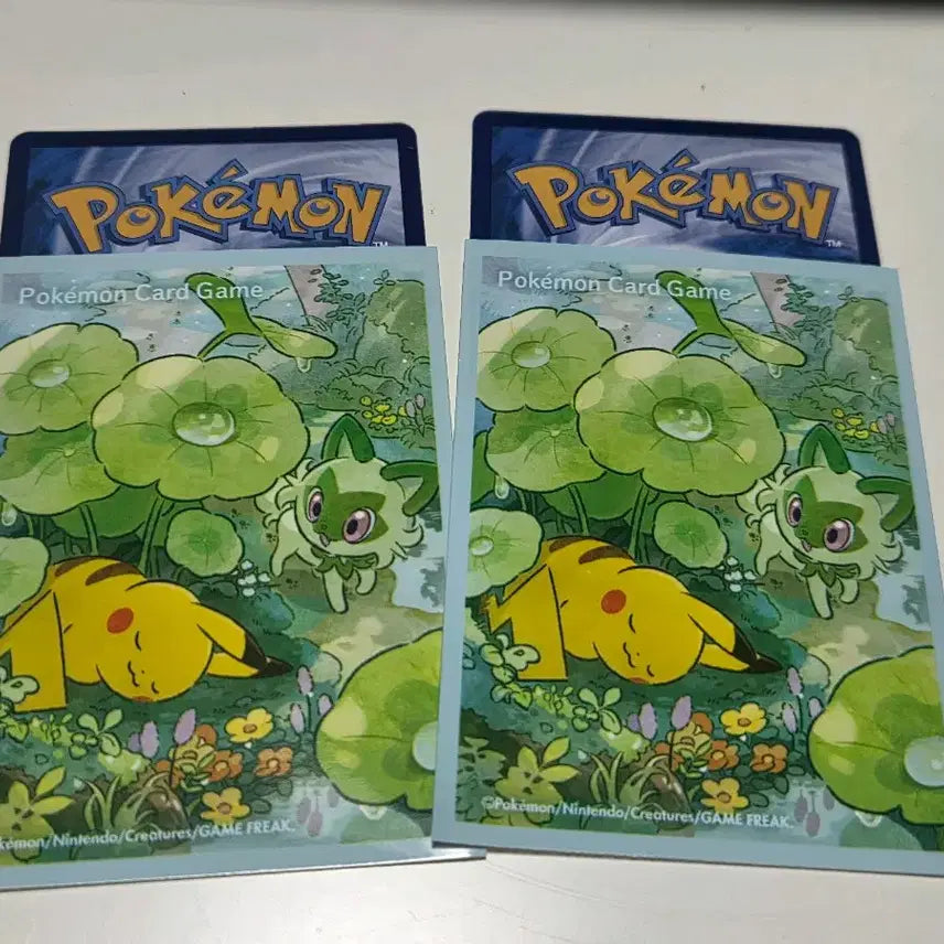 [BUNJANG] Pokemon Card Pikachu &amp; Lechonk Card Sleeves &amp; Toploader Set / 포켓몬카드 피카츄&amp;나오하 카드실드 &amp; 탑로더 세트