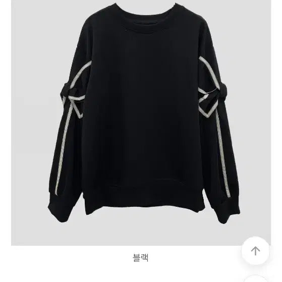 [BUNJANG] Avely Ract Ribbed Sleeve Sweatshirt / (에이블리) 랙트소매리본맨투맨