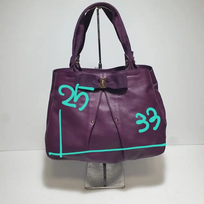[BUNJANG] Salvatore Ferragamo Leather Ribbon Tote Bag / 정품이고 ㅡ페라가모 ㅡ가죽.리본토트백