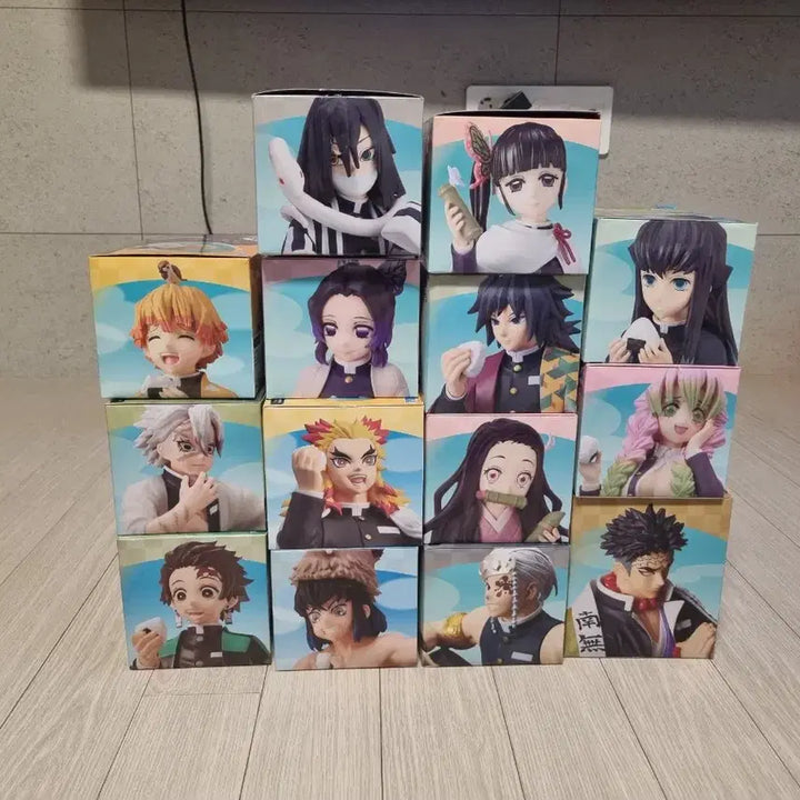 [BUNJANG] Demon Slayer Chokonose Onigiri Figure Full Set / (급처)귀멸의 칼날 초코노세 주먹밥 피규어
