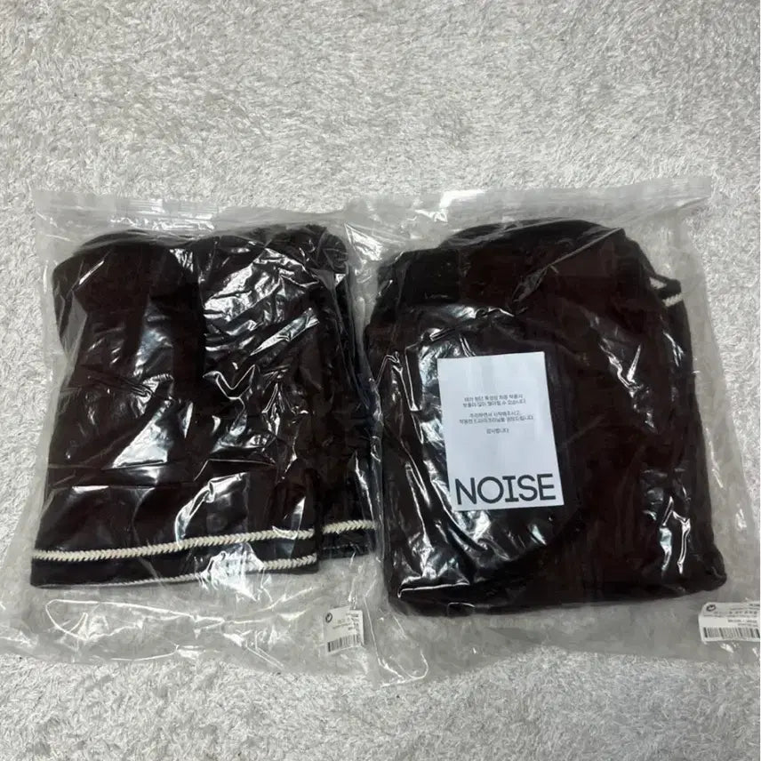 [BUNJANG] Noise Terry Jersey Sweat Track Top &amp; Pants Brown Set-up / [L] Noise 노이스 테리 져지 스웻 트랙탑,팬츠 브라운 셋업