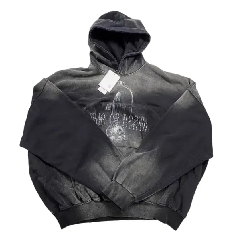 [BUNJANG] Undermycar Time of Death Oversized Hoodie / [2] 언더마이카 타임오브데스 오버사이즈 후드티