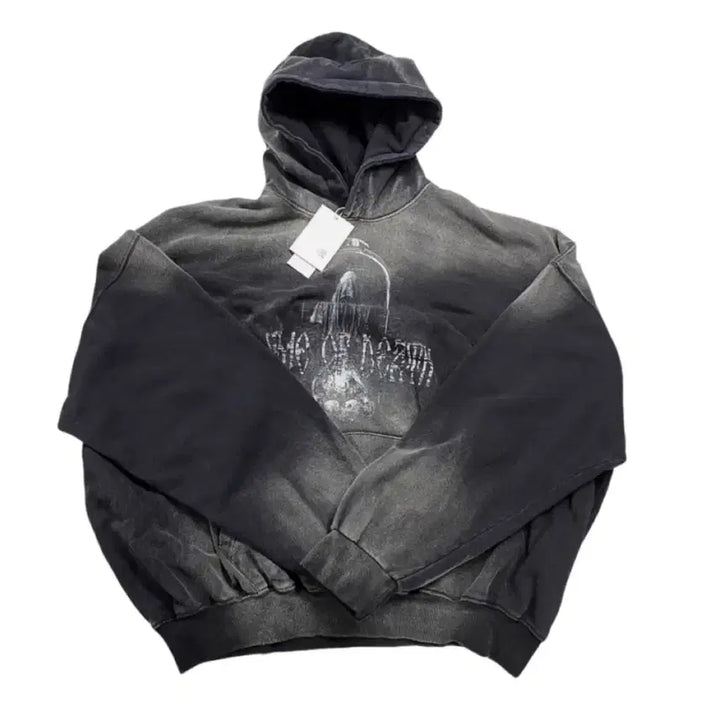 [BUNJANG] Undermycar Time of Death Oversized Hoodie / [2] 언더마이카 타임오브데스 오버사이즈 후드티