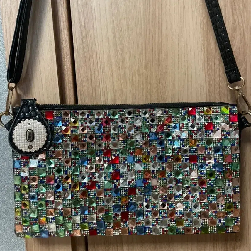 [BUNJANG] Color Cubic Crossbody Bag / 컬러 큐빅 크로스백