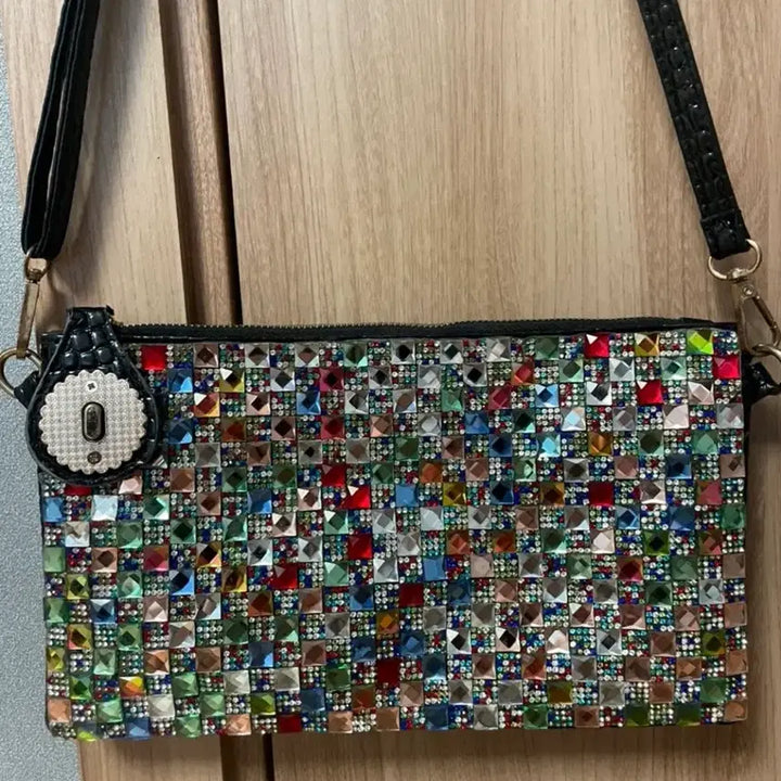 [BUNJANG] Color Cubic Crossbody Bag / 컬러 큐빅 크로스백