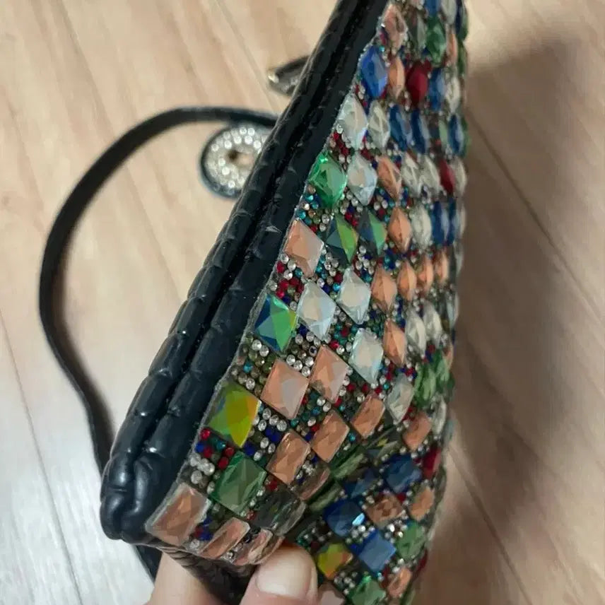 [BUNJANG] Color Cubic Crossbody Bag / 컬러 큐빅 크로스백