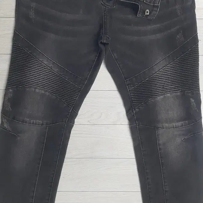 [BUNJANG] Balmain Grey Biker Jeans (32") / 발망(사방스판) 바이커진 32"실측(No.194)드라이완료!