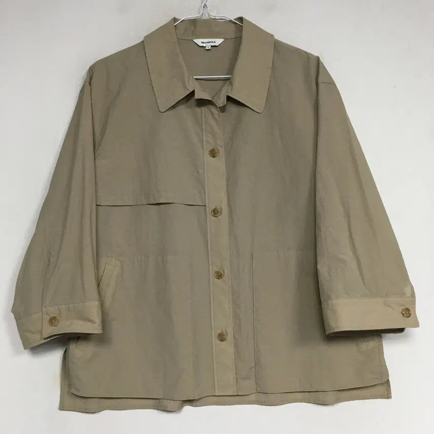 [BUNJANG] Beanpole Ladies 24 Beige Shirt Jacket (Size 95) / 24 빈폴 레이디스 셔츠형 자켓 95