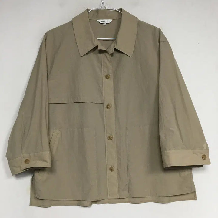 [BUNJANG] Beanpole Ladies 24 Beige Shirt Jacket (Size 95) / 24 빈폴 레이디스 셔츠형 자켓 95