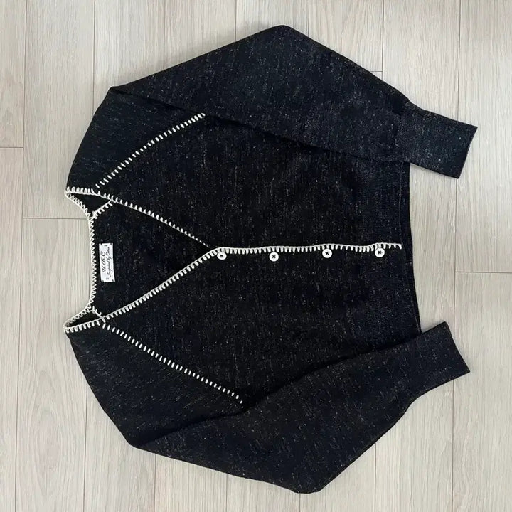[BUNJANG] URBANIC30 Buttonhole Stitch Cardigan Charcoal / 얼바닉30 버튼홀 스티치 가디건 차콜