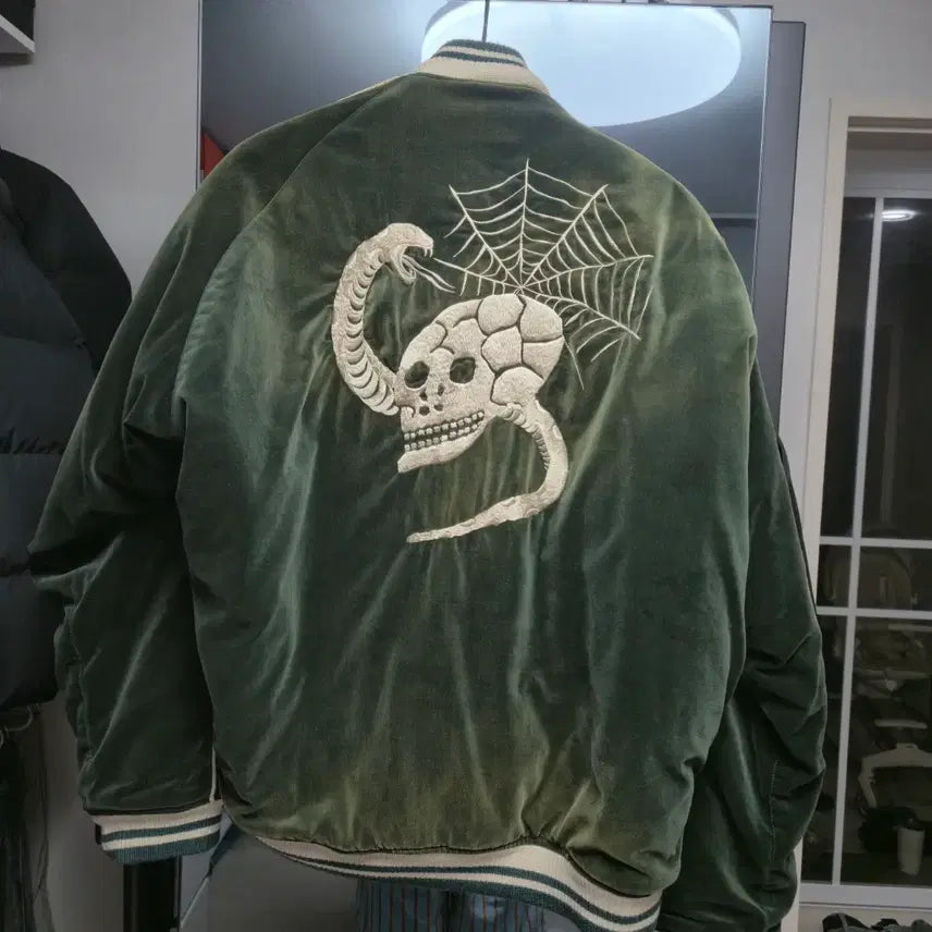 [BUNJANG] Mihara Yasuhiro Souvenir Green Jacket / 미하라 야스히로 수베이너 그린 자켓 46 판매