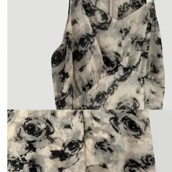 [BUNJANG] Flower Pattern Sleeveless Dress / 플라워패턴원피스