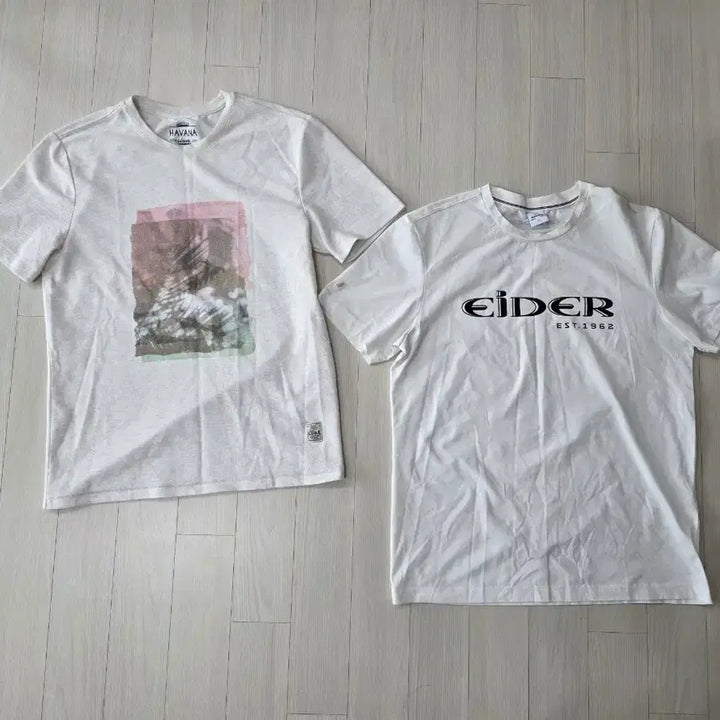 [BUNJANG] Eider &amp; Olzen L Size Short-Sleeve T-Shirts (Set of 2) / 아이더 / 올젠 L사이즈 반팔티 2장