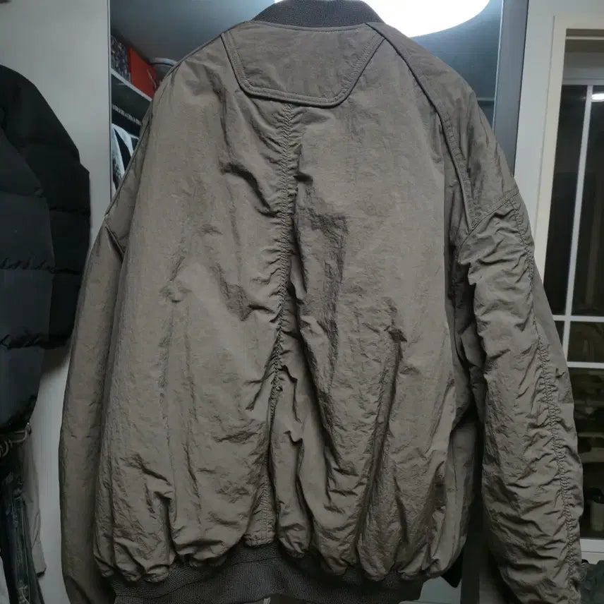 [BUNJANG] Juun.J Reversible MA-1 Bomber Jacket / 준지 리버시블 마원 브라운 카키 50사이즈 판매