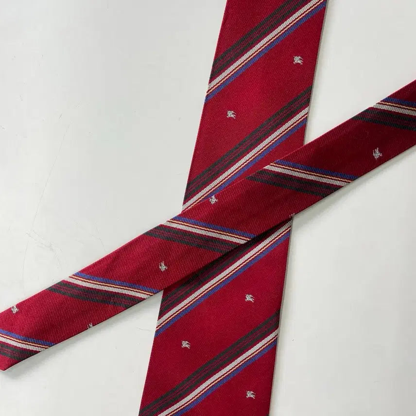 [BUNJANG] Burberry Monogram Silk Necktie / 버버리 명품 정품 모노그램 넥타이 (Burberrys)
