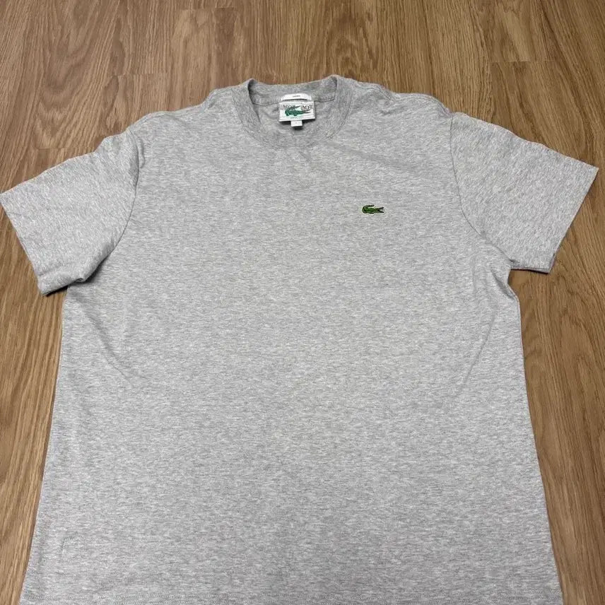 [BUNJANG] Lacoste Classic Fit Grey T-Shirt - Size L / 라코스테 클래식핏 그레이 반팔티 L