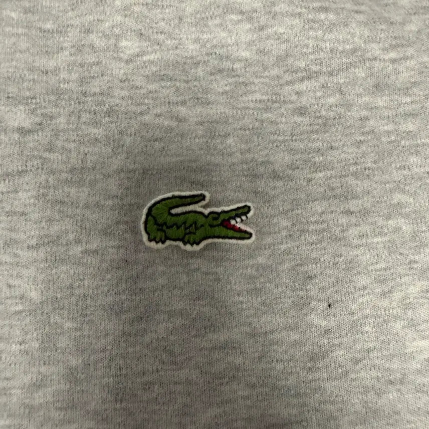 [BUNJANG] Lacoste Classic Fit Grey T-Shirt - Size L / 라코스테 클래식핏 그레이 반팔티 L
