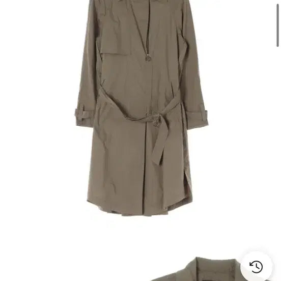 [BUNJANG] SYSTEM Khaki Long Trench Coat / 한섬 SYSTEM 시스템 한섬 카키색 롱  트렌치 코트