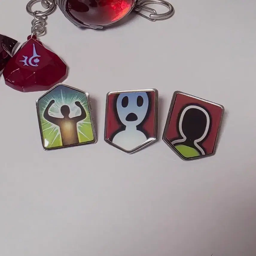 [BUNJANG] Final Fantasy XIV Status Ailment Charm &amp; Badge Set / 파이널판타지14 파판14 잡 소크 키링 상태이상 뱃지 세트
