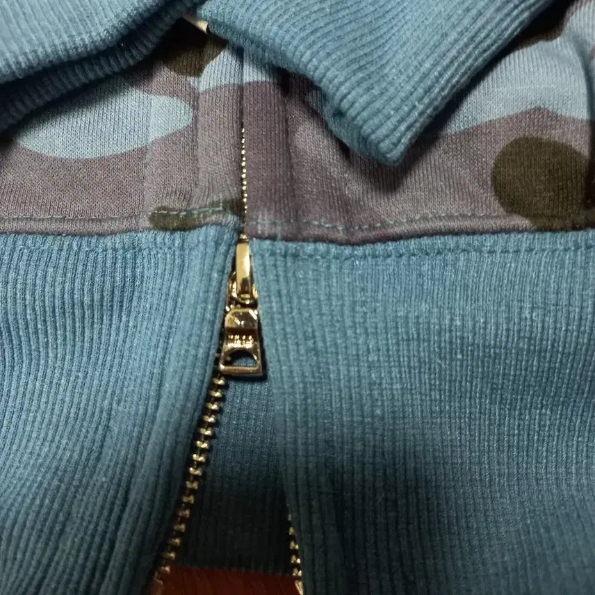 [BUNJANG] BAPE Blue Camo Double Shark Hoodie M / 베이프 블루 카모 더블 샤크 후드집업 M
