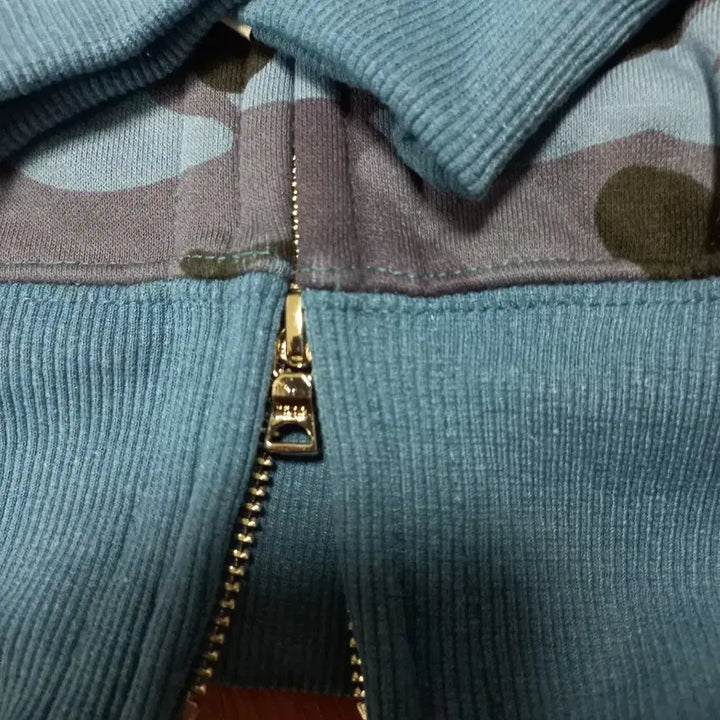[BUNJANG] BAPE Blue Camo Double Shark Hoodie M / 베이프 블루 카모 더블 샤크 후드집업 M