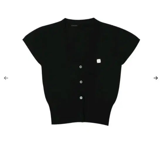 [BUNJANG] Bohemian Seoul Y-Symbol Half Cardigan / 보헤미안서울 y심볼 하프 가디건
