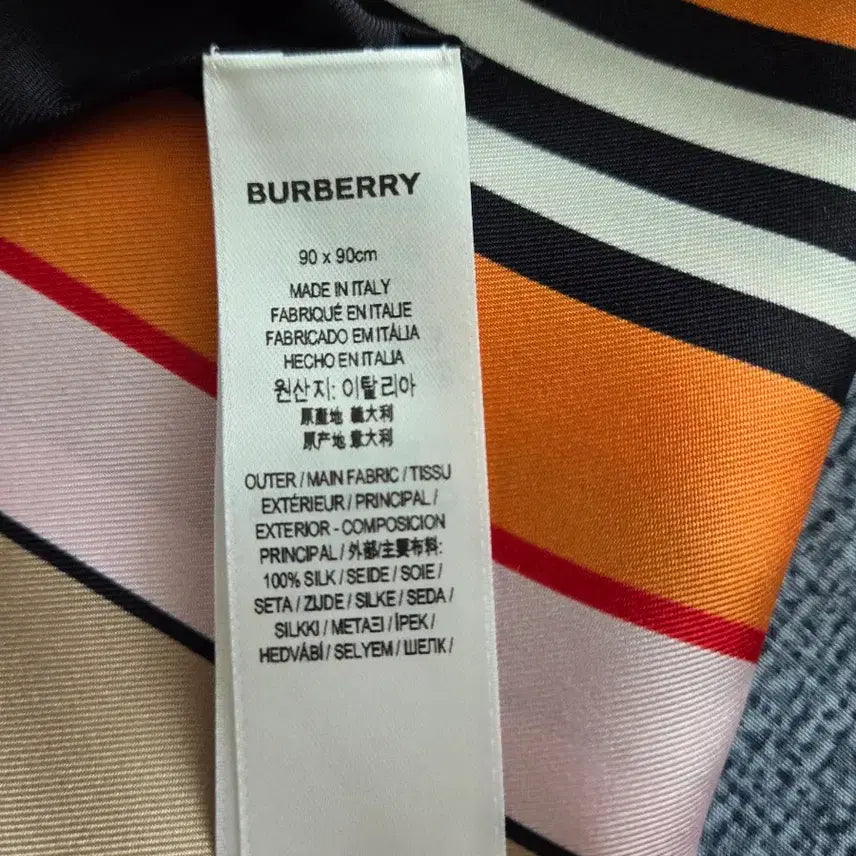 [BUNJANG] Burberry Silk Scarf / 버버리 실크 스카프 (새상품)