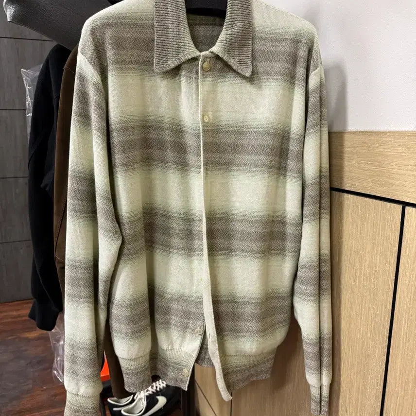[SOLD OUT] [5] 오라리 26ss 코튼 실크 스프라이트 가디건 라임그레이