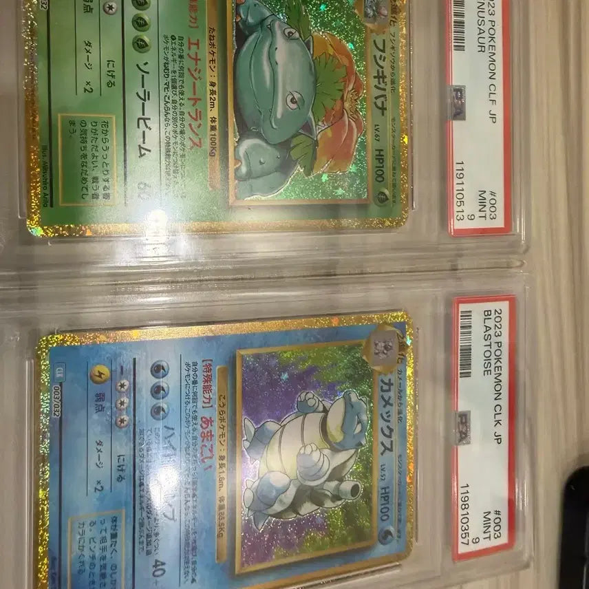 [BUNJANG] Pokemon Venusaur/Blastoise PSA 9 Mint Graded Card / 포켓몬카드 이상해꽃/거북왕 PSA9 민트