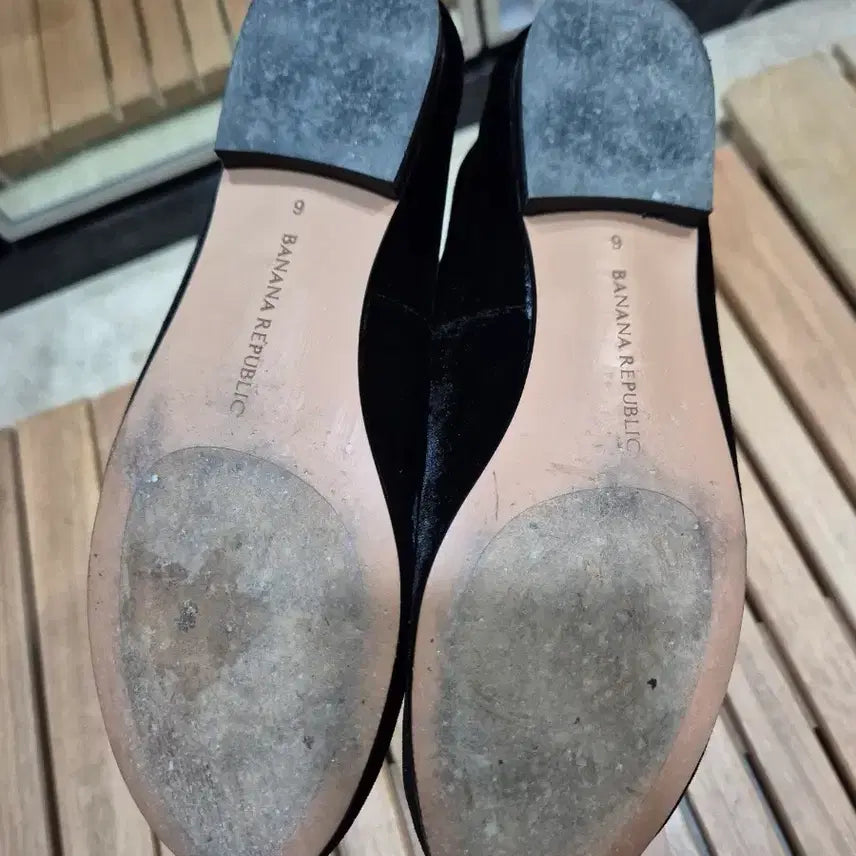 [BUNJANG] Banana Republic Black Velvet Loafers / 바나나 리퍼블릭 블랙 벨벳 로퍼