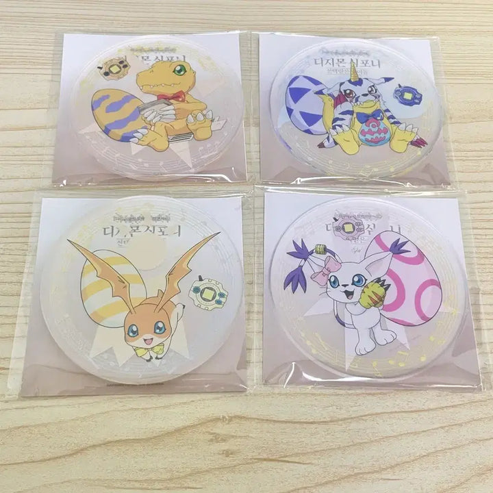 [BUNJANG] Digimon Symphony Acrylic Coaster Set (4 Types, Sealed) / 디지몬 심포니 아크릴 코스터 미개봉 4종