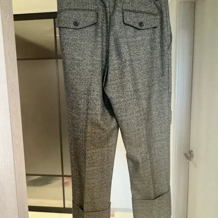 [BUNJANG] Wooyoungmi 20FW Check Turn-up Pants / 우영미 20fw  메인체크 턴업 팬츠 46사이즈 팝니다