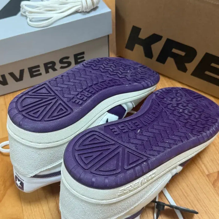 [BUNJANG] Converse Fastbreak Pro Mid White Vaporous Grey Sneakers / 컨버스 패스트브레이크 프로 미드 화이트 베이퍼러스 그레이 265