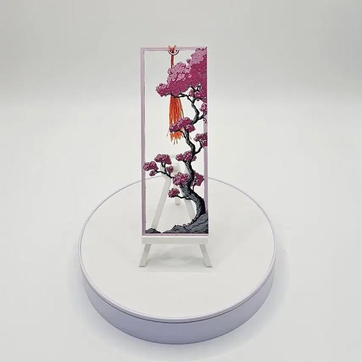 [SOLD OUT] [3D 메모리 아트] 미니어처 벚꽃 책갈피
