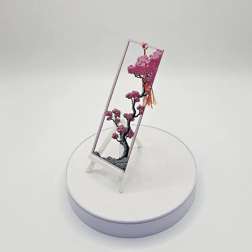 [SOLD OUT] [3D 메모리 아트] 미니어처 벚꽃 책갈피