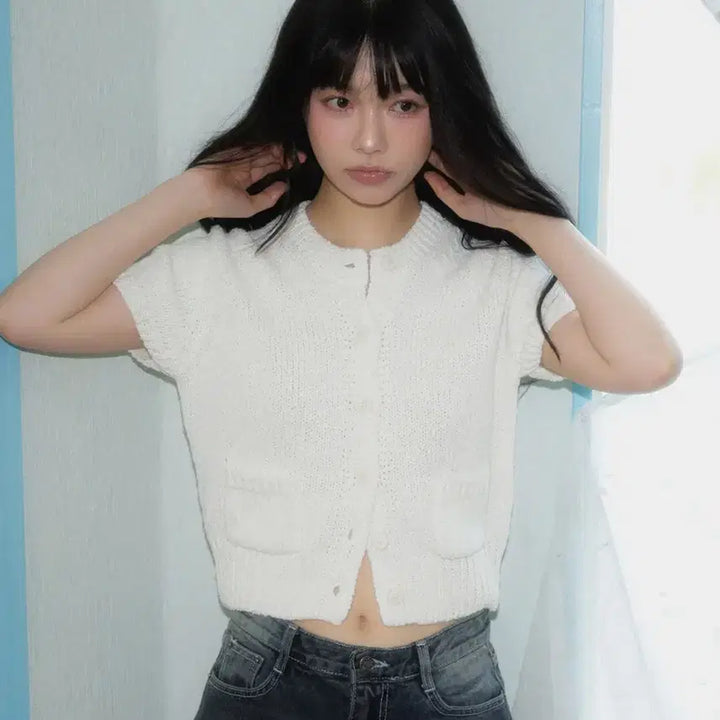 [BUNJANG] Rose Franz Short-Sleeve Knit White / [새상품] 로제프란츠 반팔니트 화이트