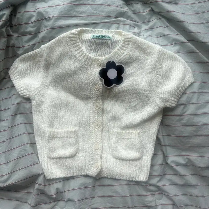 [BUNJANG] Rose Franz Short-Sleeve Knit White / [새상품] 로제프란츠 반팔니트 화이트
