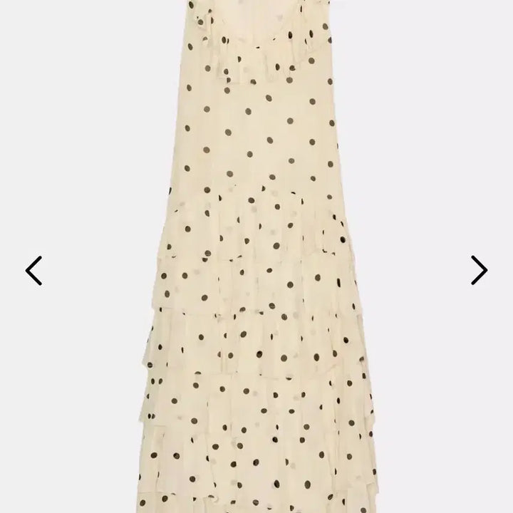 [BUNJANG] ZARA Dot Unbalanced Frill Mini Dress / ZARA 자라 브이넥 민소매 도트 언밸런스 프릴 원피스