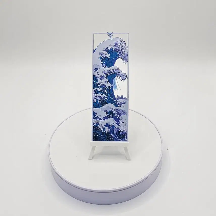 [SOLD OUT] [3D 메모리 아트] 미니어처 파도 책갈피