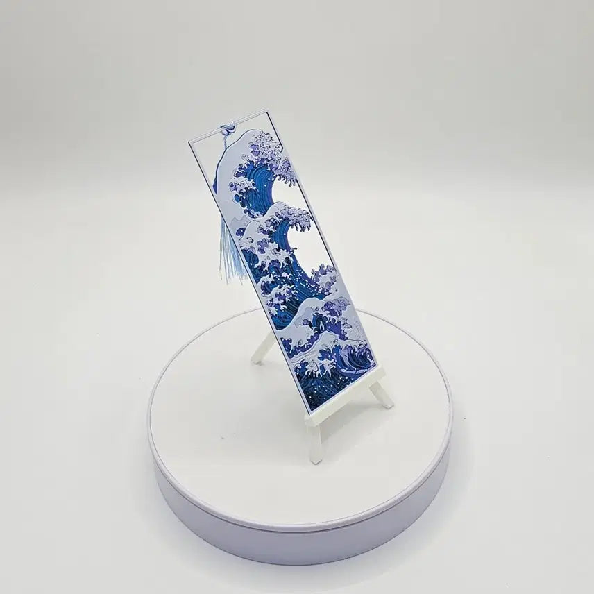 [SOLD OUT] [3D 메모리 아트] 미니어처 파도 책갈피