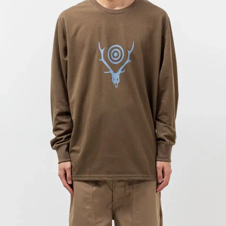 [BUNJANG] Nam Isseopal Long Sleeve T-shirt Olive / 남이서팔 롱슬리브