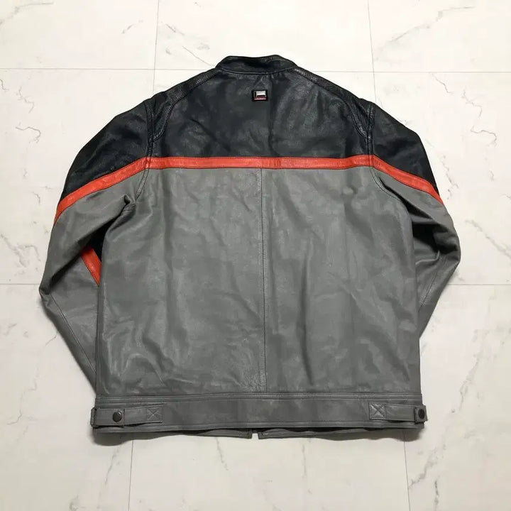 [BUNJANG] 00s Fubu Lambskin Leather Racing Jacket / 00s 푸부 양가죽 리얼레더 레이싱 자켓 100 L