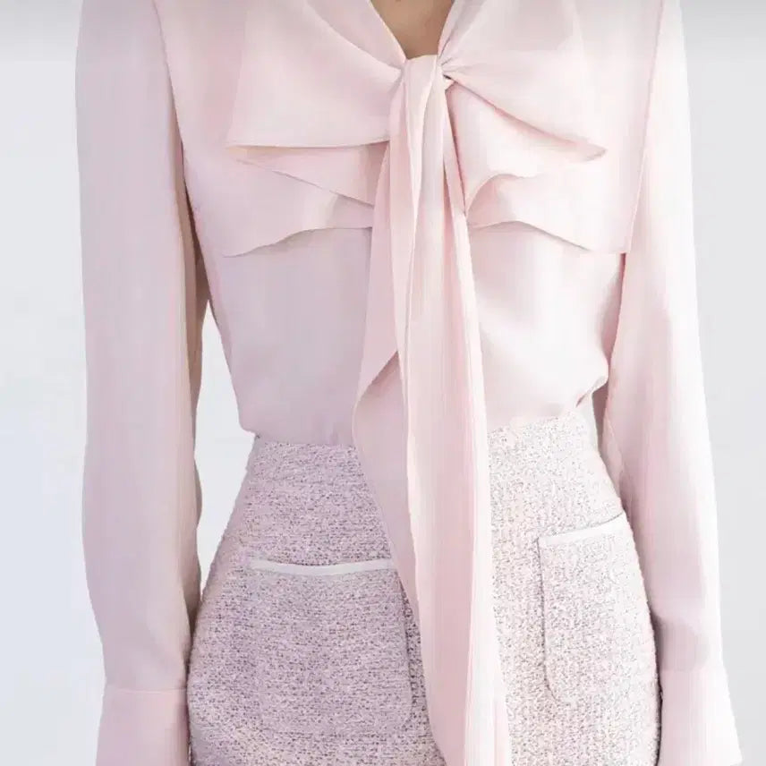 [BUNJANG] Bride And You Willa Cape Tie Blouse / 브라이드앤유 willa cape tie blouse 새상품