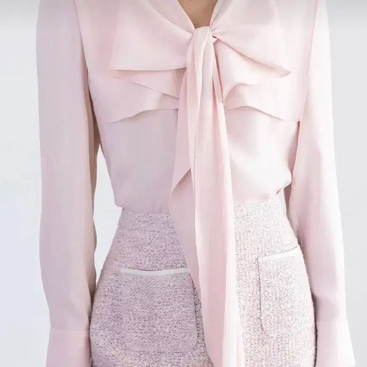 [BUNJANG] Bride And You Willa Cape Tie Blouse / 브라이드앤유 willa cape tie blouse 새상품