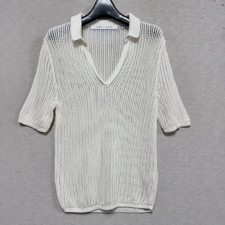 [BUNJANG] Uniqlo Lemaire Collaboration Short Sleeve Collar Knit (Women&