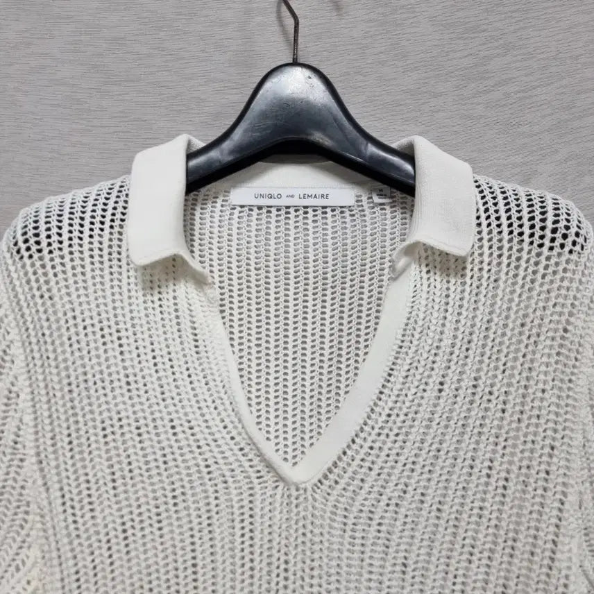 [BUNJANG] Uniqlo Lemaire Collaboration Short Sleeve Collar Knit (Women&