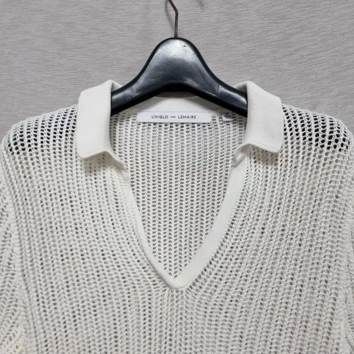 [BUNJANG] Uniqlo Lemaire Collaboration Short Sleeve Collar Knit (Women&