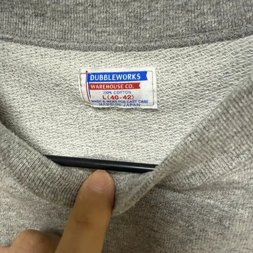 [BUNJANG] Double Works Cut-Off Sleeve Sweatshirt L / 더블웍스 컷오프 슬리브 스웻L